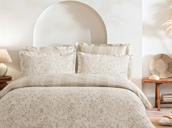 Puffy �ift Ki�ilik Floyd Rnf Nevresim Tak�m� - Bej